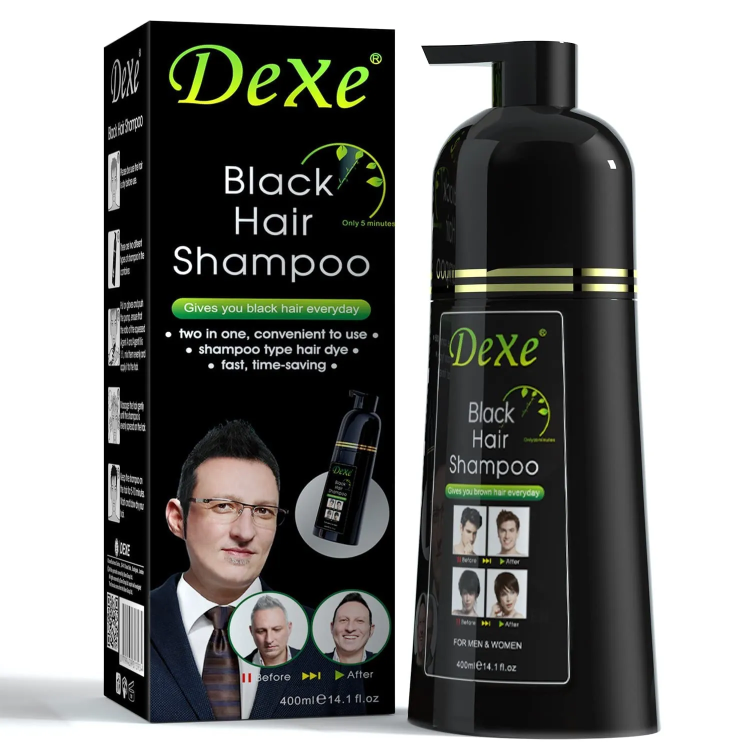 Dexe Black Hair Shampoo( 400Ml)